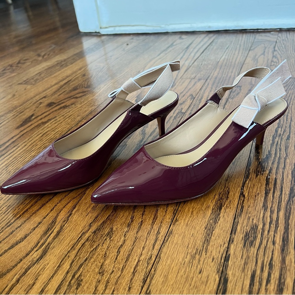 Antonio Melani Luvata Patent Leather Slingback Pumps